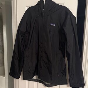 Patagonia Black Hooded Rain Jacket